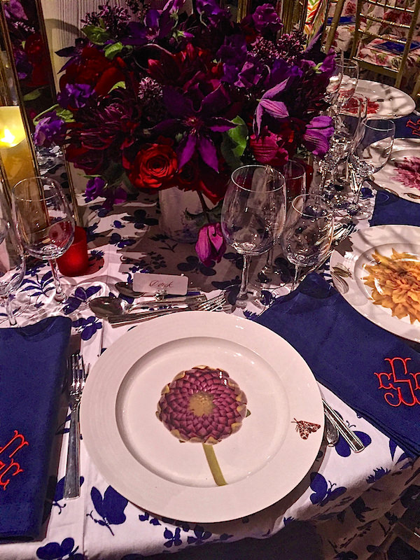 2016 Lenox Hill Neighborhood Gala Christopher Spitzmiller Flower Power table