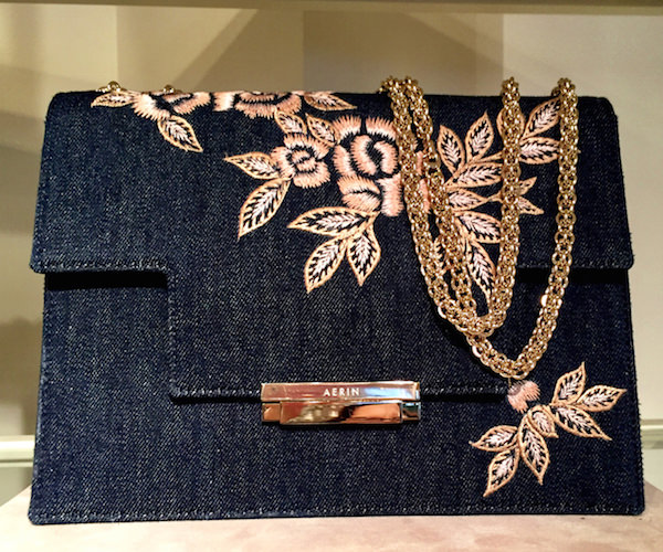 AERIN embroidered denim fall 2016 accessories