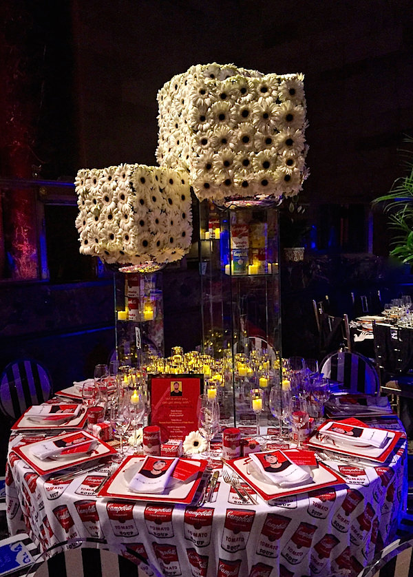 Stark Carpet Andy Warhol 1960's table for the 2016 Lenox Hill Neighborhood House Gala-1