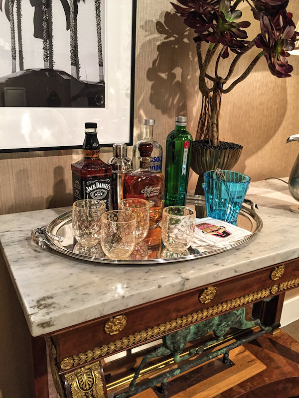 bar in Bunny Williams Sotheby's Showhouse 2016