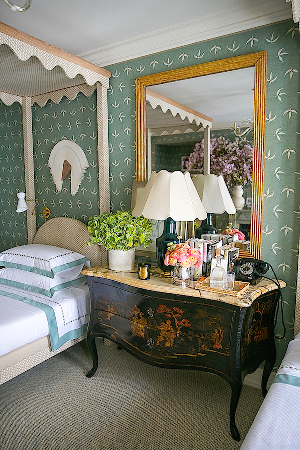 chinoiserie chest in Olasky & Sinsteden Kips Bay guest bedroom