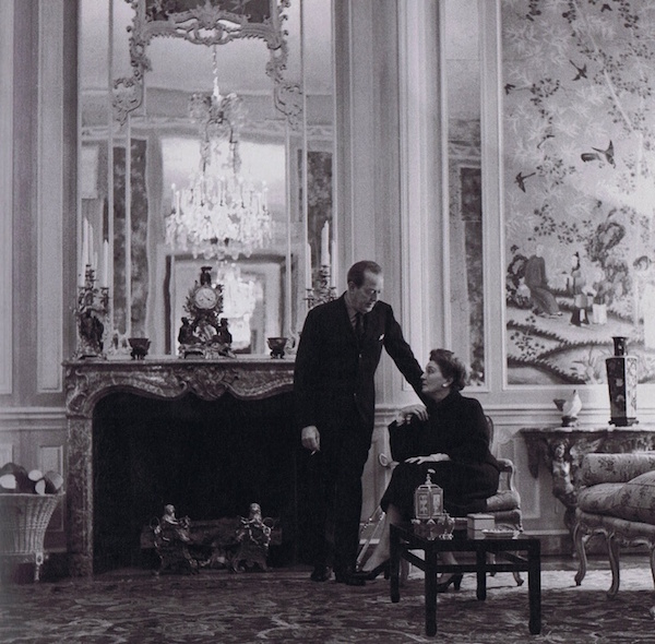 Edward and Mona von Bismarck in their Paris apartment