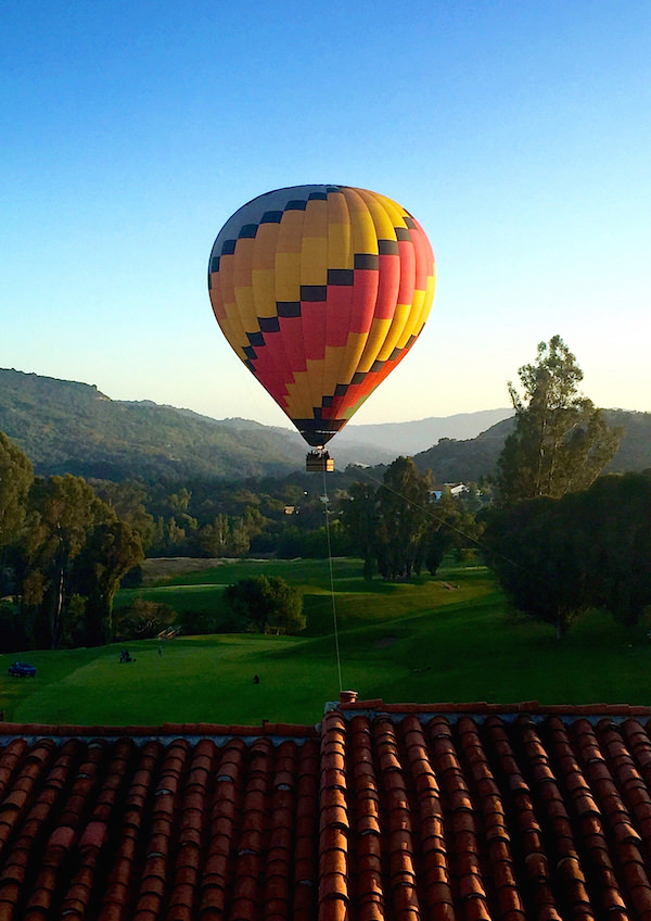 hot air balloon at Ojai Valley Inn & Spa