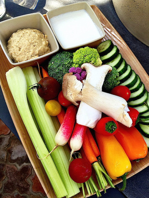 pool snack at Ojai Valley Inn & Spa