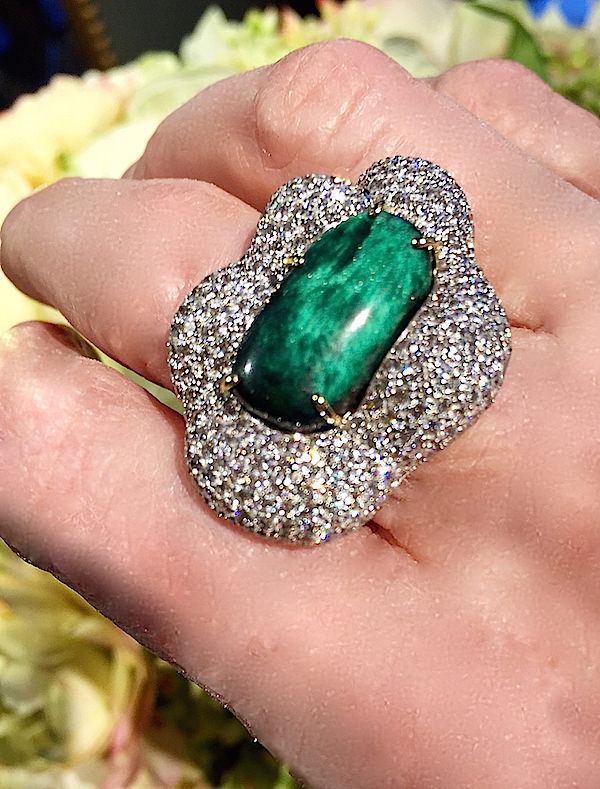 Tony Duquette emerald ring