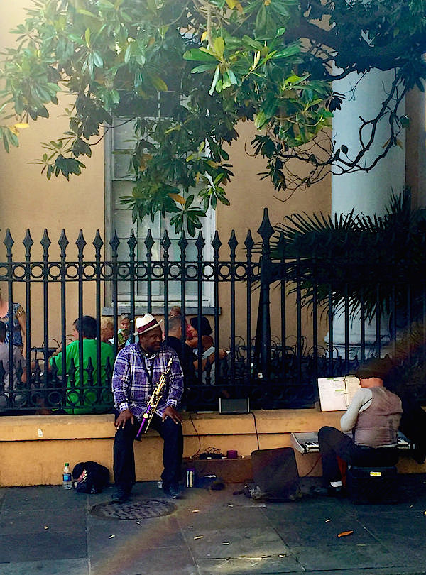 street musician in new orleans