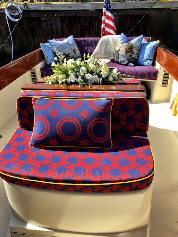 Barton & Gray Mariner's Club boat with Audrey Sterk furnishings