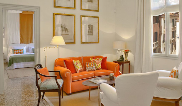 Excellence Villas - sitting area at Hayez apartment at Palazzo Ca'Nova Venice-1