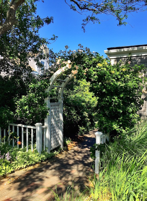 Nantucket gate at the Wauwinet Inn