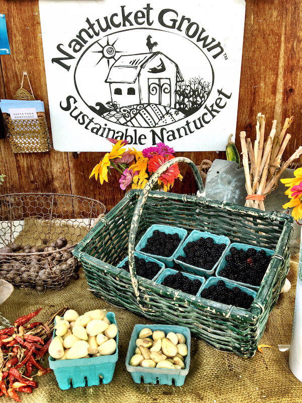 Fruit and vegetables at Pumpkin Pond Farm Nantucket