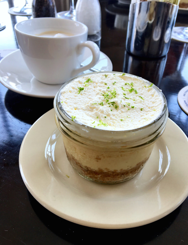 Key Lime pie in a jar at Cru Nantucket