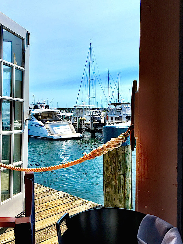 View from Cru Nantucket