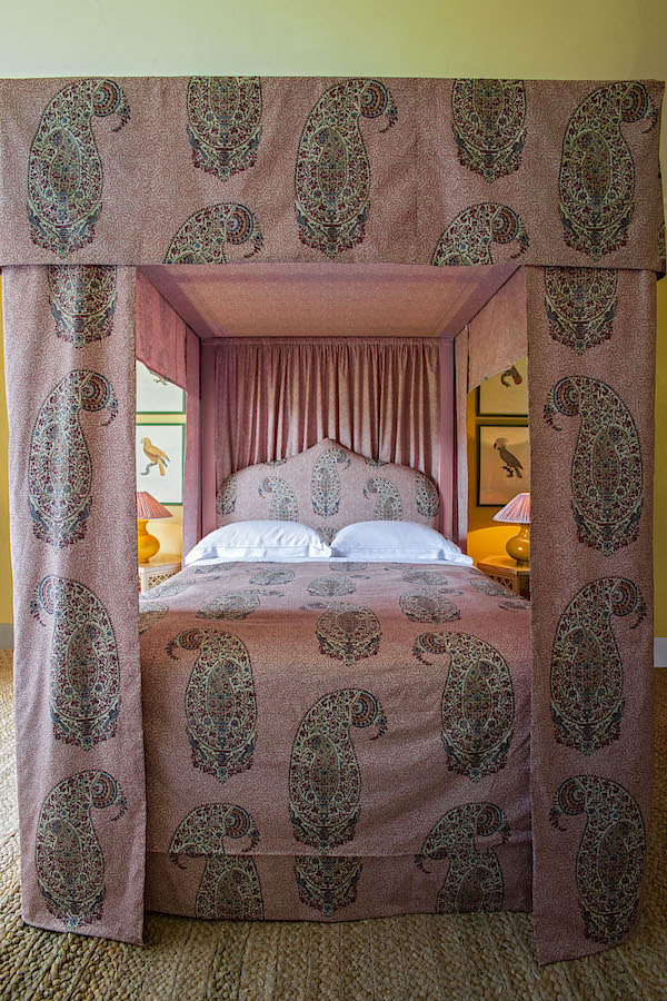 Soane Fall 2016 - bed with Paisley Parrot fabric