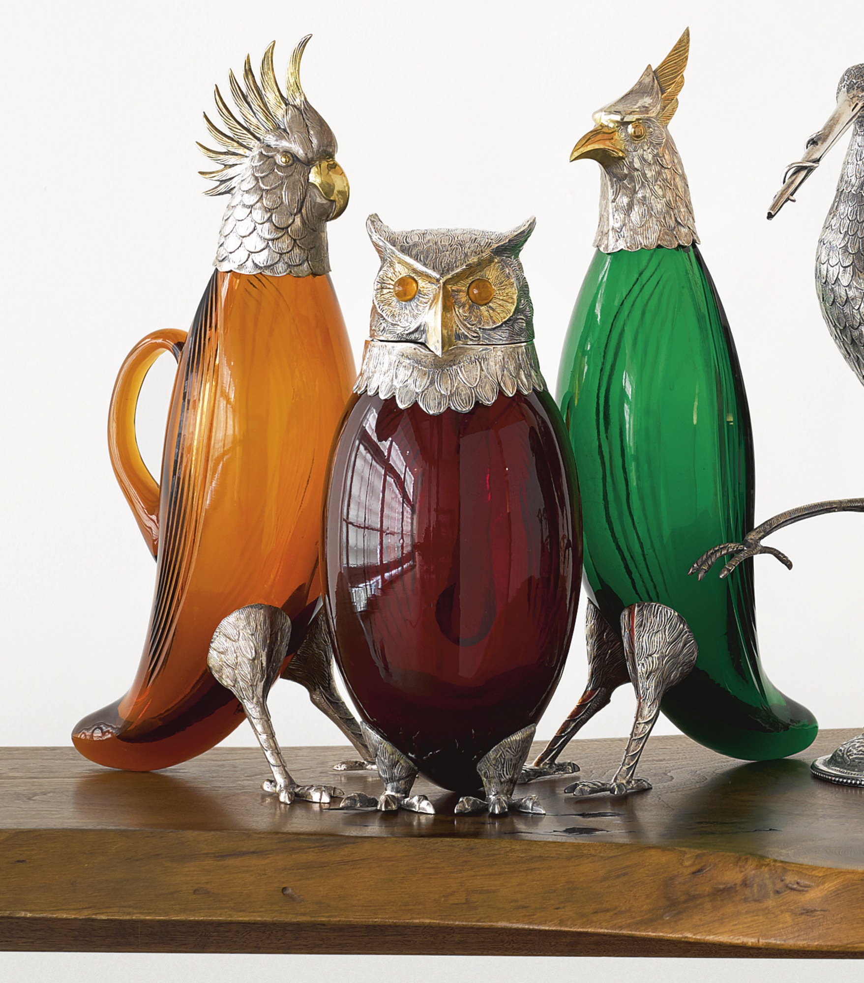spanish-bird-decanters at Sotheby's fall auctions