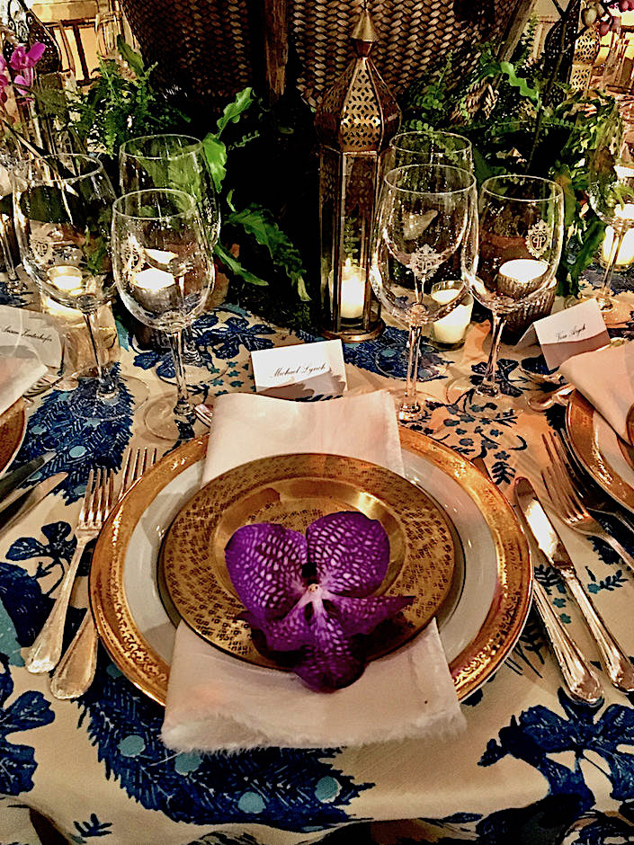 Brockschmidt and Coleman NYBG Orchid Dinner table