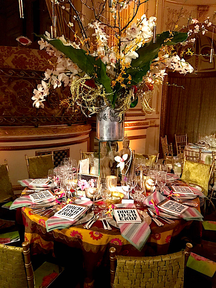 Katie Leede 2017 Orchid Dinner table