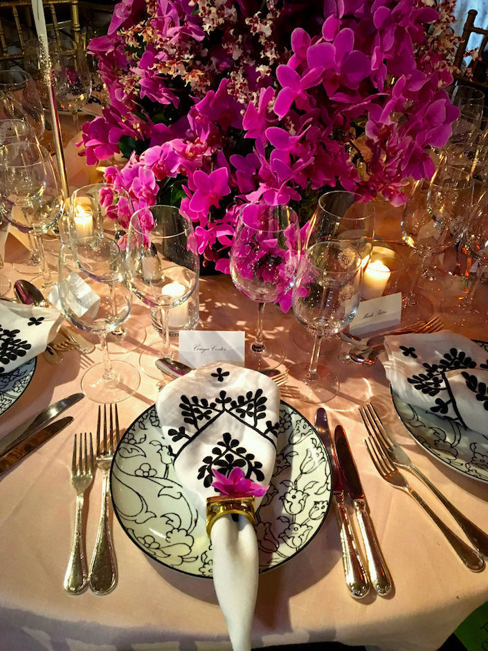 Paris Forino 2017 Orchid Dinner table