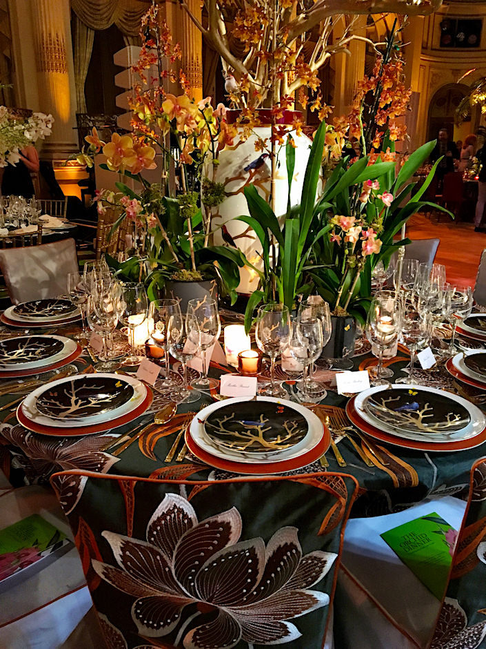 Richard Mishaan Orchid Dinner 2017 table