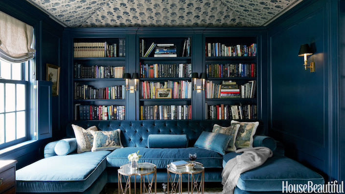 jeannette-whitson-library, photo by Simon Watson for House Beautiful