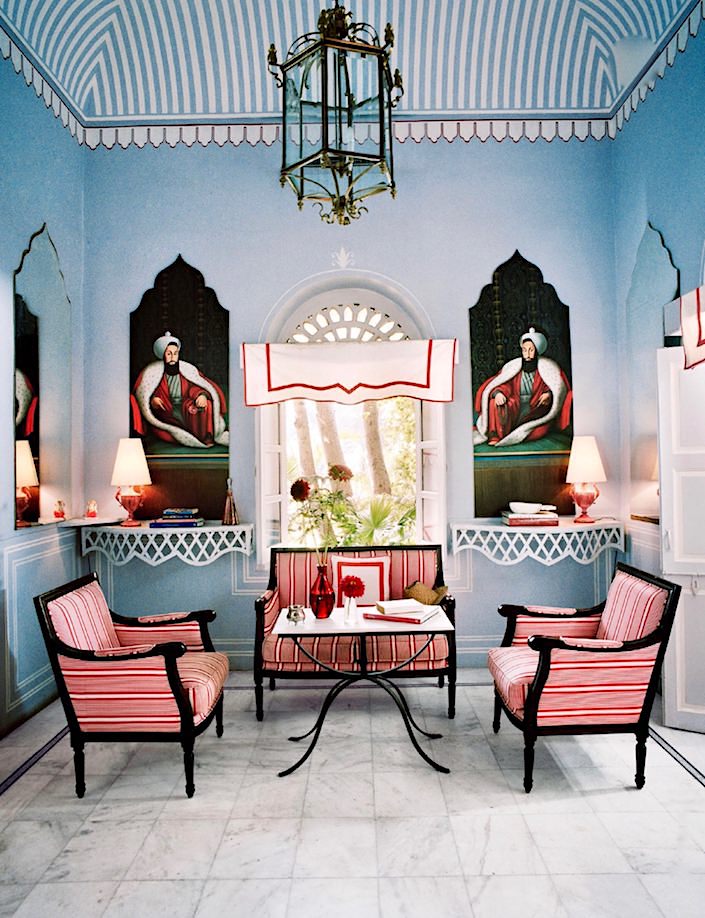 Marie-Anne Oudejans Jaipur apartment, photo Francois Halard in AD