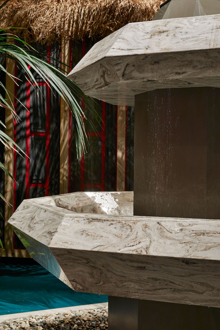 Corian Cabana Club Spring Fountain by Martino Berghinz