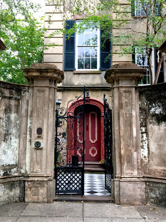 Cleland Kinlock Huger house in historic Charleston