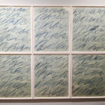 Cy Twombly Roman notes lithographs at Galerie Bastian at TEFAF New York Spring