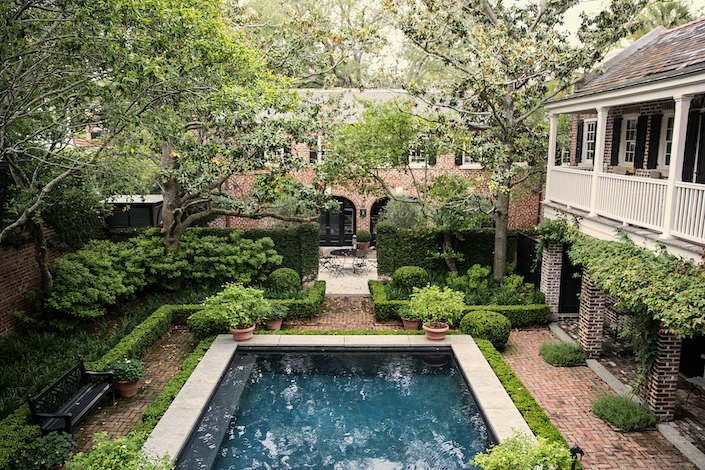 William C Gatewood house pool in Charleston