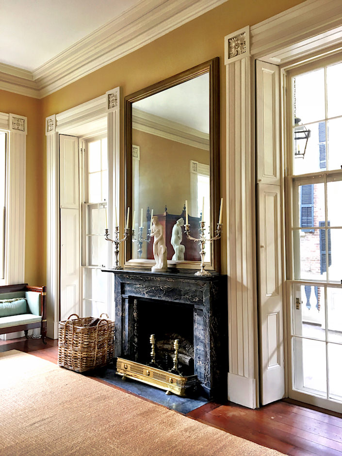 William C. Gatewood house triple hung windows in parlor