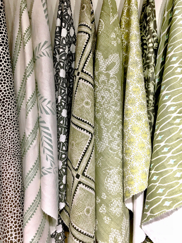 fabrics at Fritz Porter in Charleston