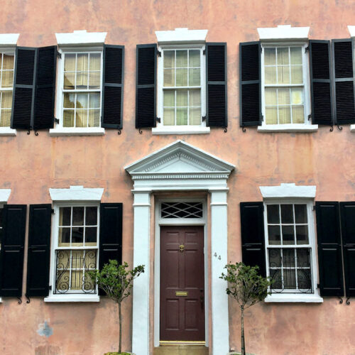 historic Charleston pink house