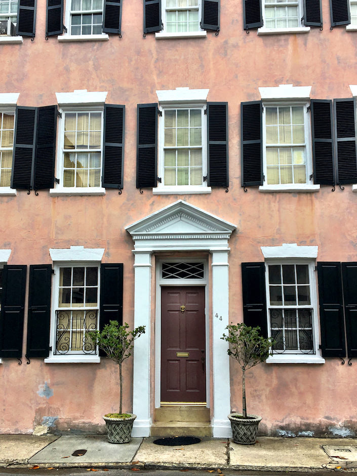 historic Charleston pink house