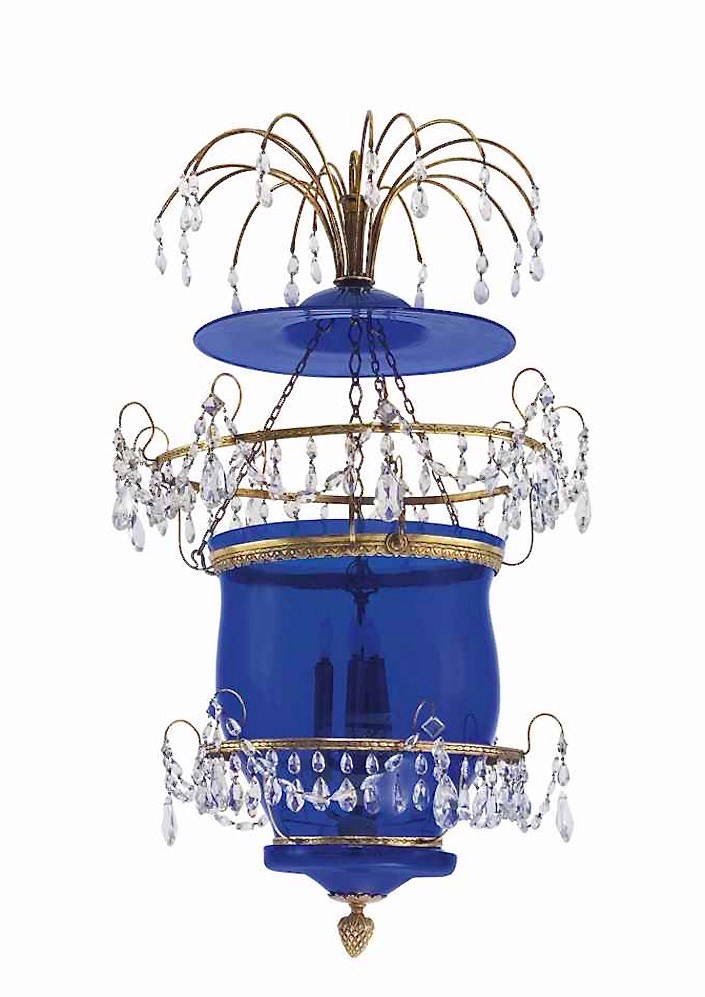 Baltic glass lantern at Christies Design sale-1