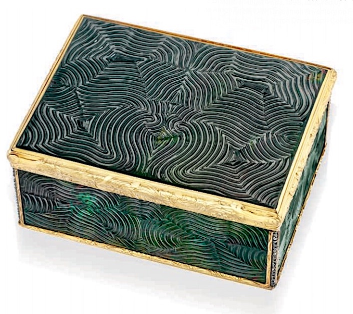 German bloodstone snuff box at Christies-1