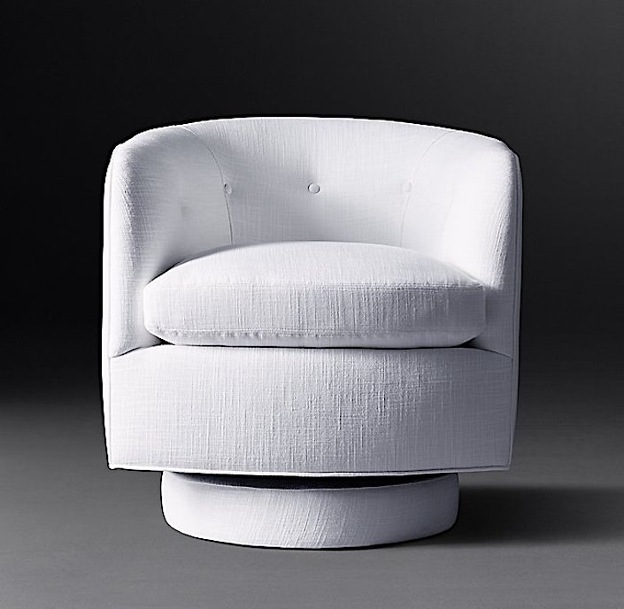 RH Modern Milo Baughman tub chair