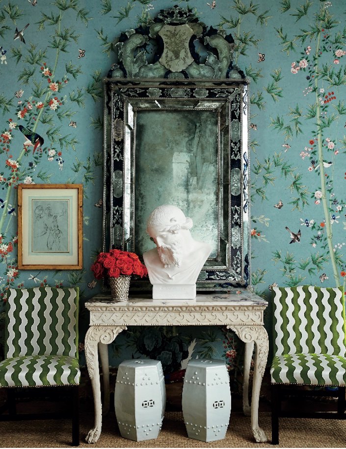 Miles Redd Brighton Pavilion wallpaper in The Schumacher Library of Wallcovering-1