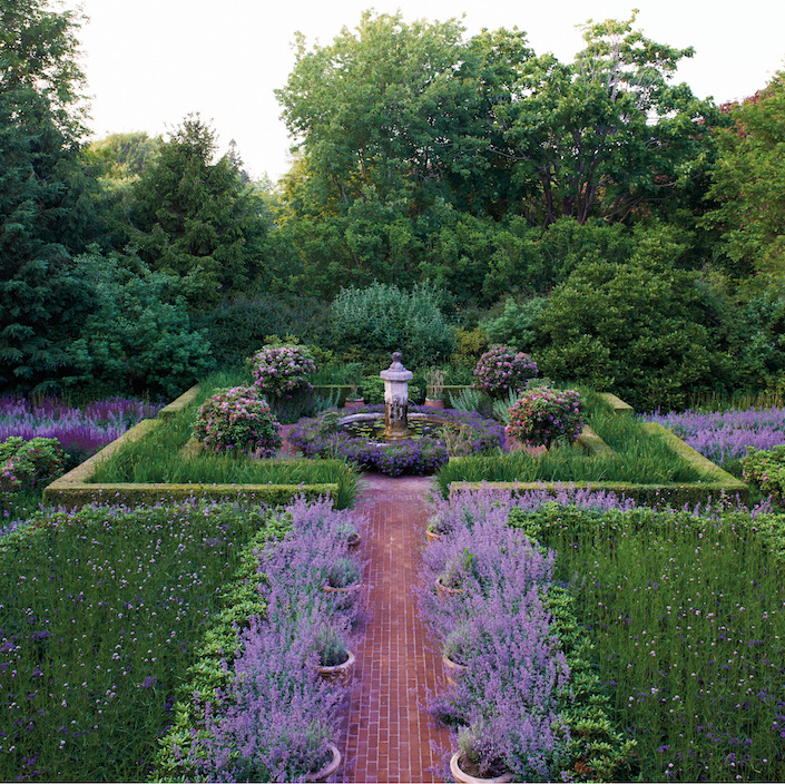 The purple garden in The Garden of Peter Marino