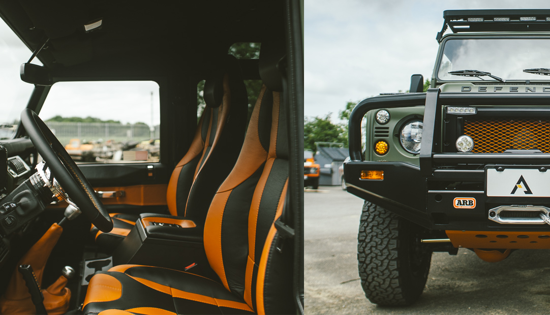 Arkonik bespoke Land Rover Defender interior