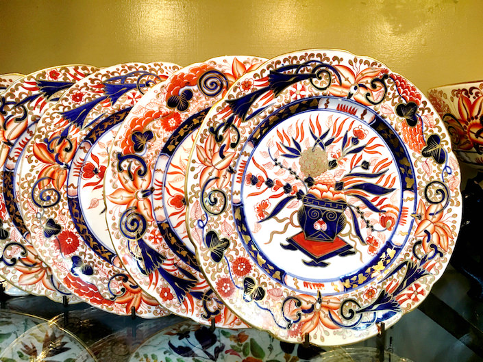 Coalport plates at Spare Room Antiques