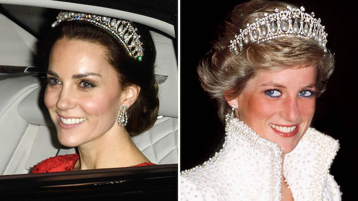 Kate Middleton / Princess Diana with tiara