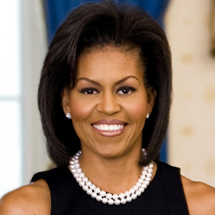 michelle obama in pearls