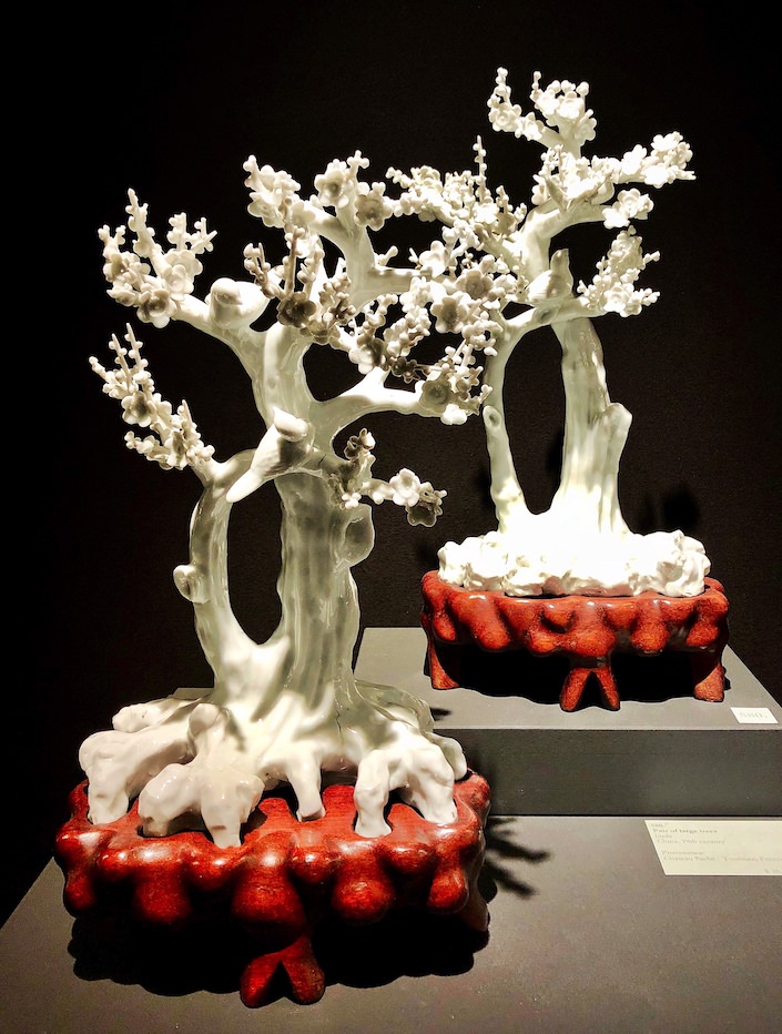 19th century chinese trees at Vanderven Oriental Art at TEFAF