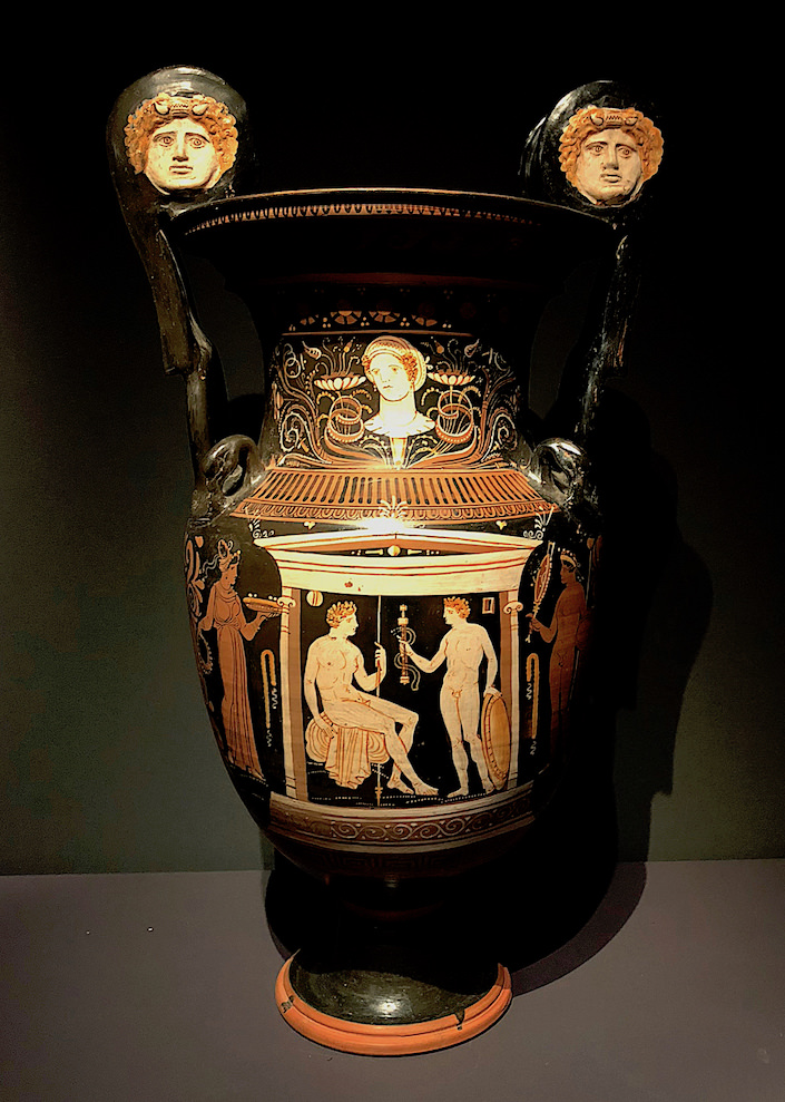 Apulian Krater c. 330-320 BC from Ruper Wace Ancient Art at TEFAF