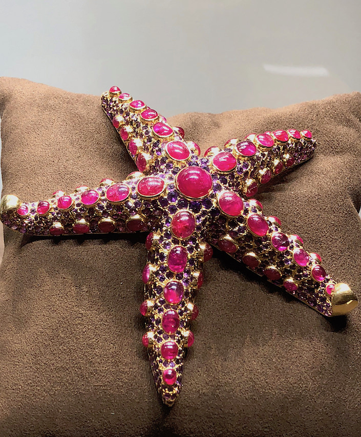 Claudette Colbert Boivin Starfish brooch at Siegelson at TEFAF New York Fall