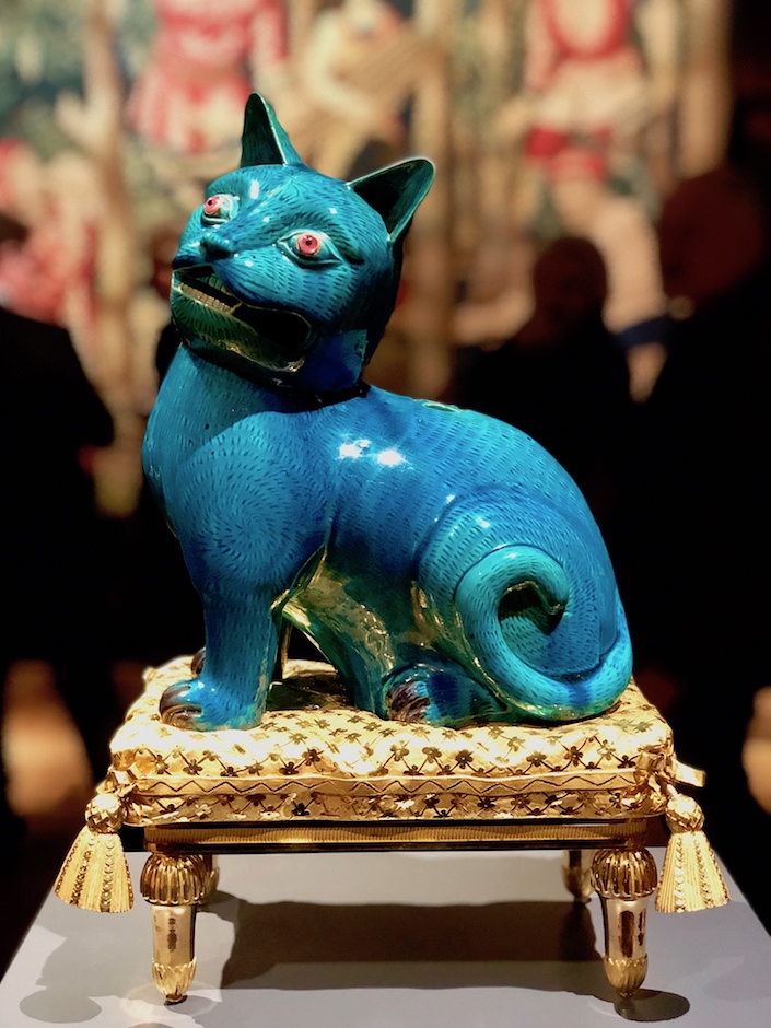 Madame de Pompadour's cat from Quenetain at TEFAF