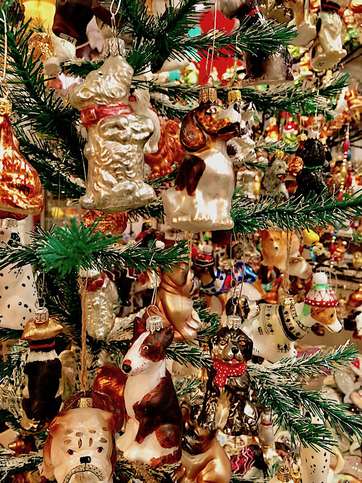 Dog ornament tree at John Derian