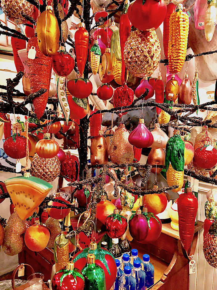 Fruit and vegetable ornament tree at John Derian