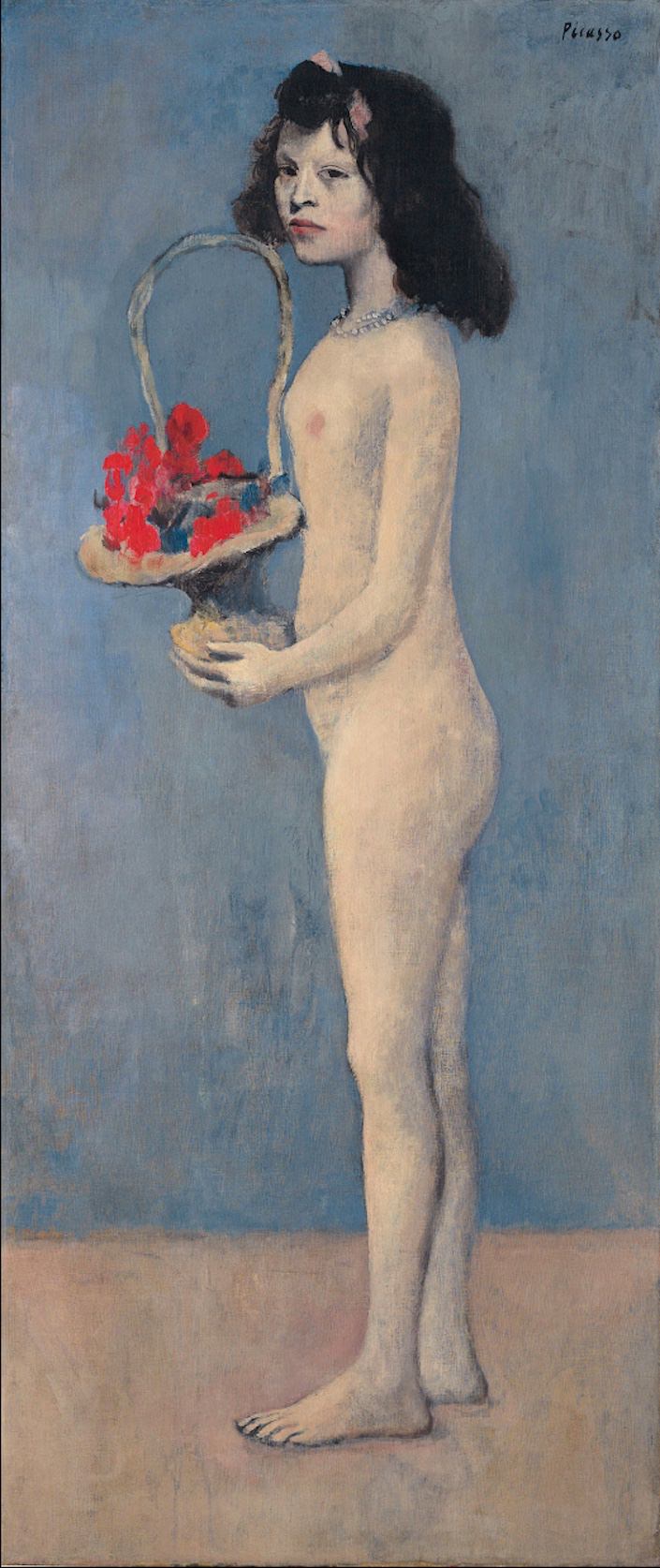 Picasso Young Girl with a Flower Basket-1