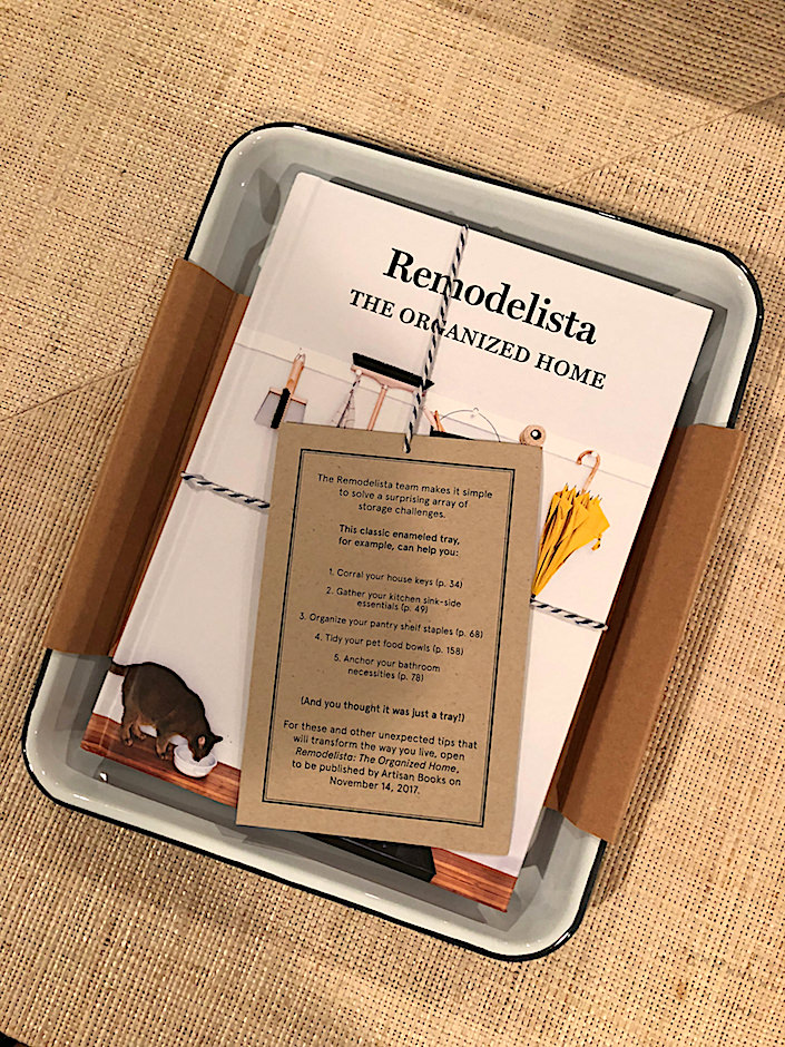 Remodelista book with Falcon Enamel tray