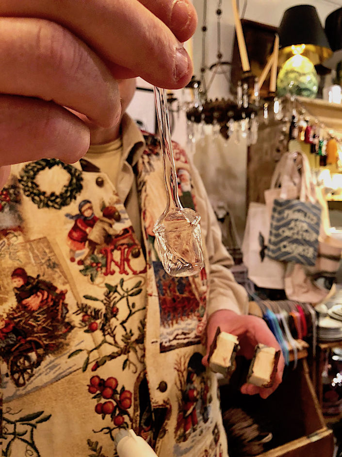 mini-glass handblown christmas ornament at John Derian